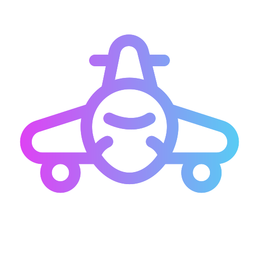 Airplane flying Generic Gradient icon