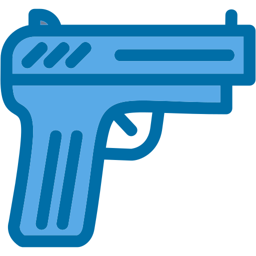 pistolet Generic Blue Icône