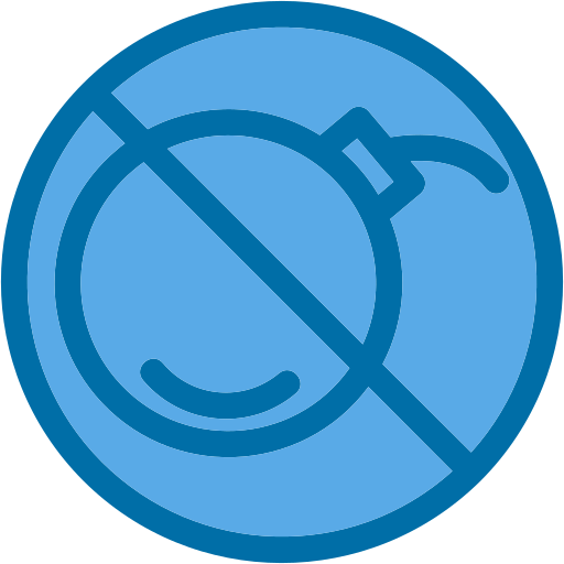폭탄 없음 Generic Blue icon