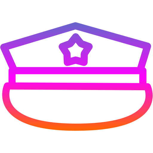 Military hat Generic Gradient icon