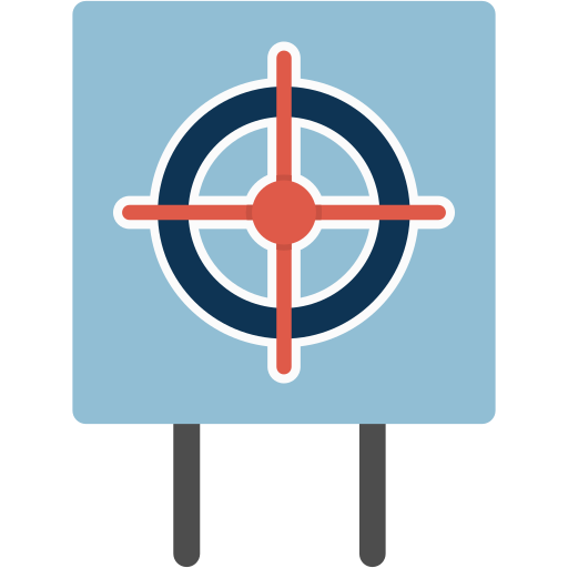 objetivo de tiro Generic Flat icono