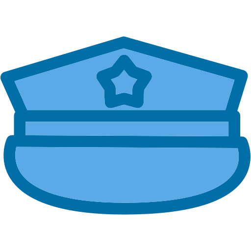 sombrero militar Generic Blue icono