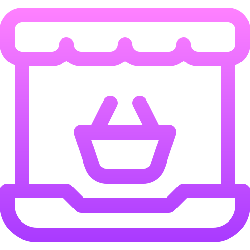 online-shop Basic Gradient Lineal color icon