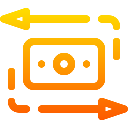 zwrot gotówki Basic Gradient Lineal color ikona