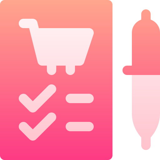 Shopping list Basic Gradient Gradient icon