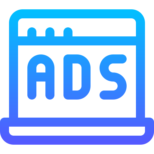 anuncios Basic Gradient Lineal color icono