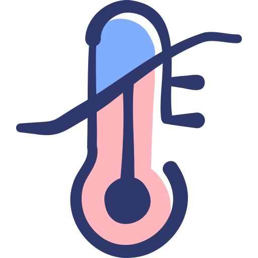 temperatura Basic Hand Drawn Lineal Color icona