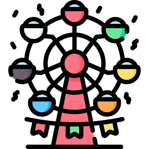 놀이 공원 Special Lineal color icon