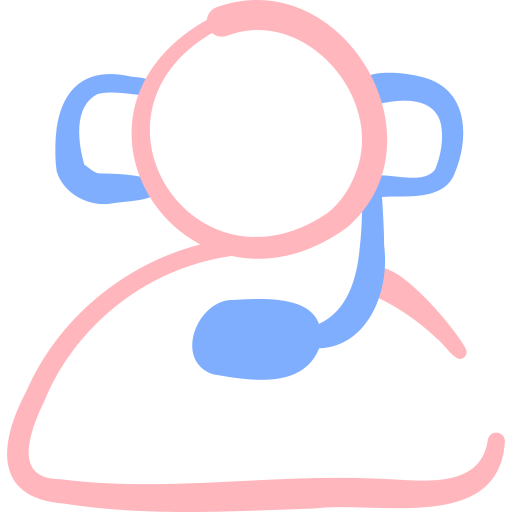 call center Basic Hand Drawn Color icona