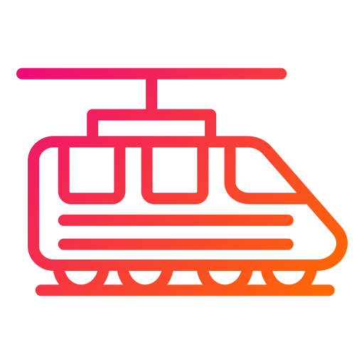 tren electrico Generic Gradient icono