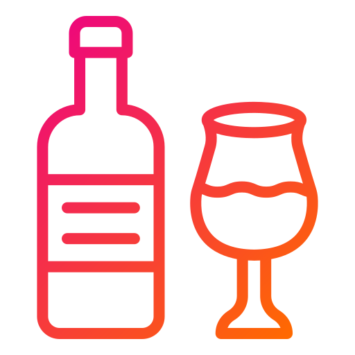 bottiglia di vino Generic Gradient icona