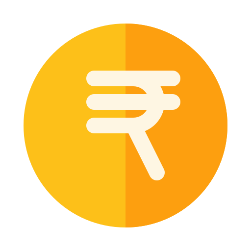 Rupee Generic color fill icon