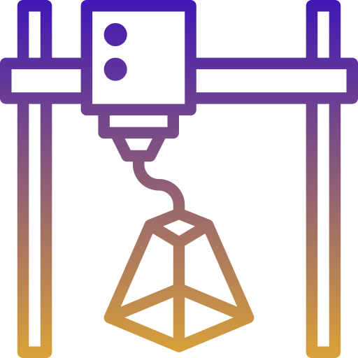 3d printer Generic Gradient icon