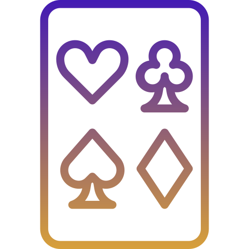 karty do pokera Generic Gradient ikona