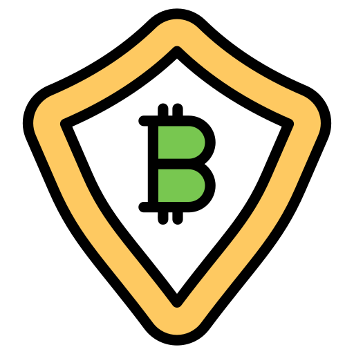 Bitcoin encryption Generic Outline Color icon