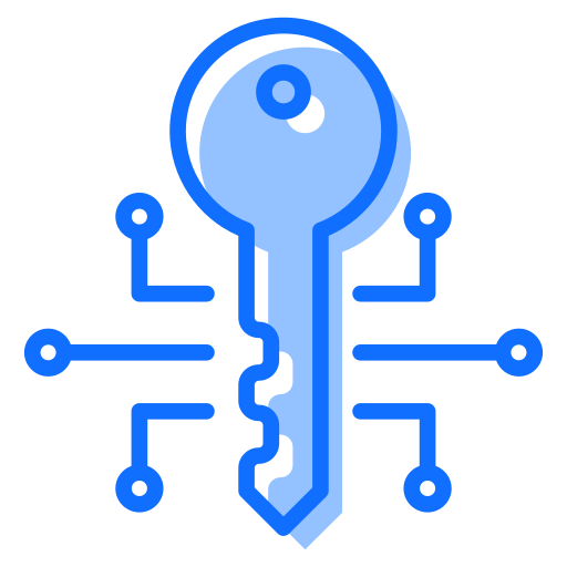 Digital key Generic Blue icon