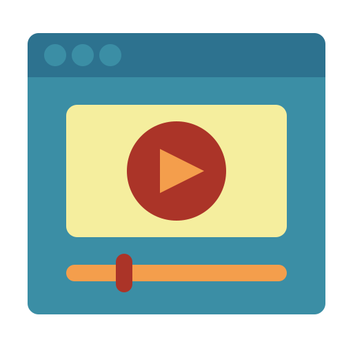 Online video Generic Flat icon