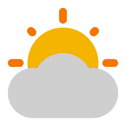 giornata nuvolosa Generic Flat icona