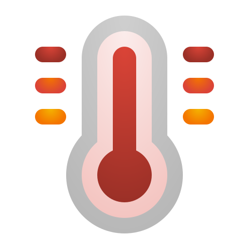 temperatura alta Generic Flat Gradient Ícone