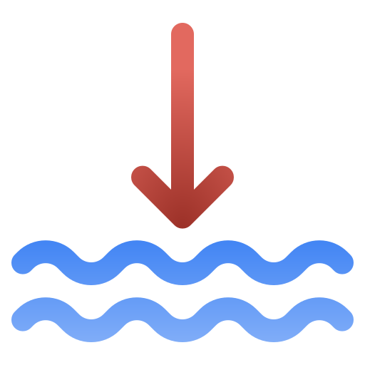 bassa marea Generic Flat Gradient icona