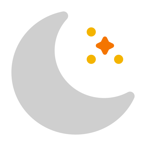 maan en sterren Generic Flat icoon