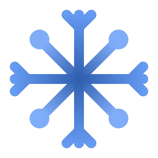 fiocco di neve Generic Flat Gradient icona