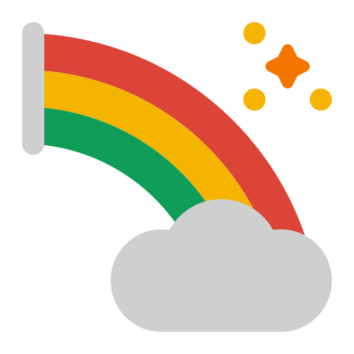Rainbow Generic Flat icon