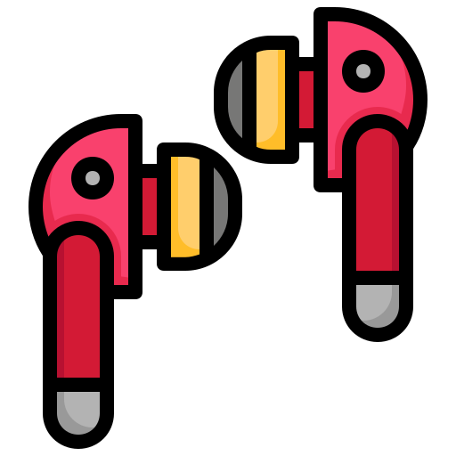 Earbud Generic Outline Color icon