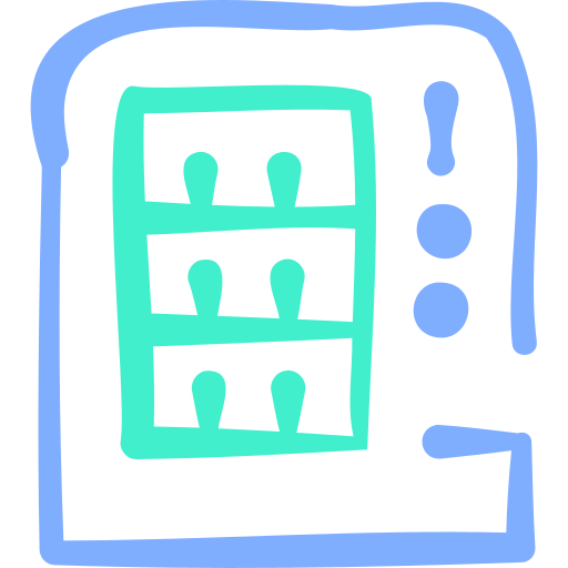 automat do sprzedaży Basic Hand Drawn Color ikona