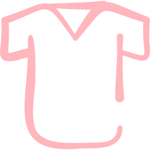 T shirt Basic Hand Drawn Color icon