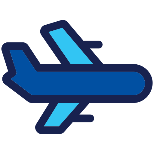 flugzeug Generic Blue icon