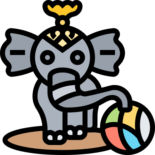 코끼리 Meticulous Lineal Color icon