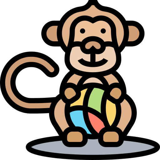 猿 Meticulous Lineal Color icon