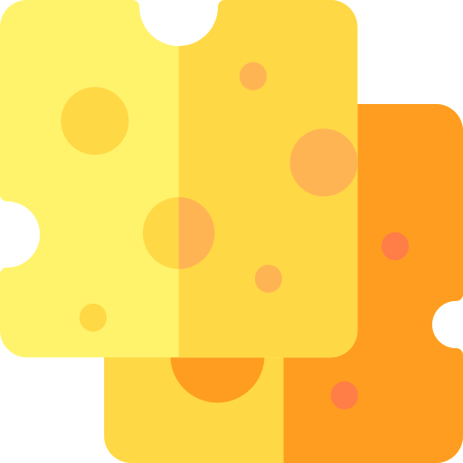 치즈 슬라이스 Basic Rounded Flat icon