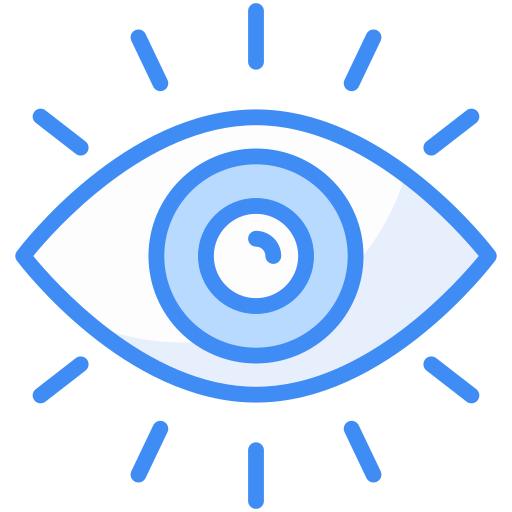 Eye lens Generic Blue icon
