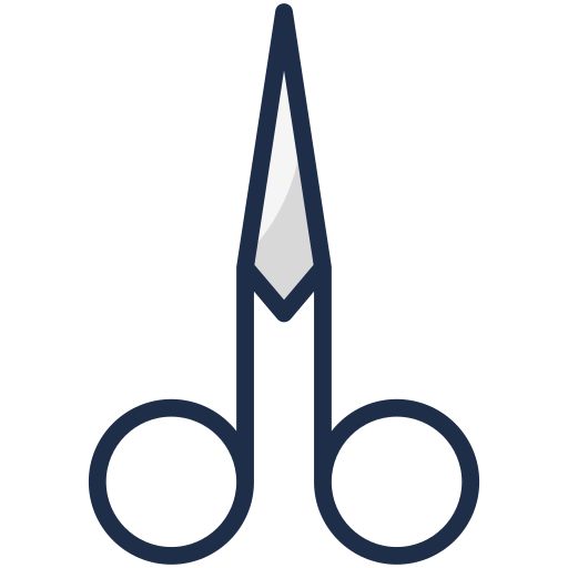 Nail scissors Generic Outline Color icon