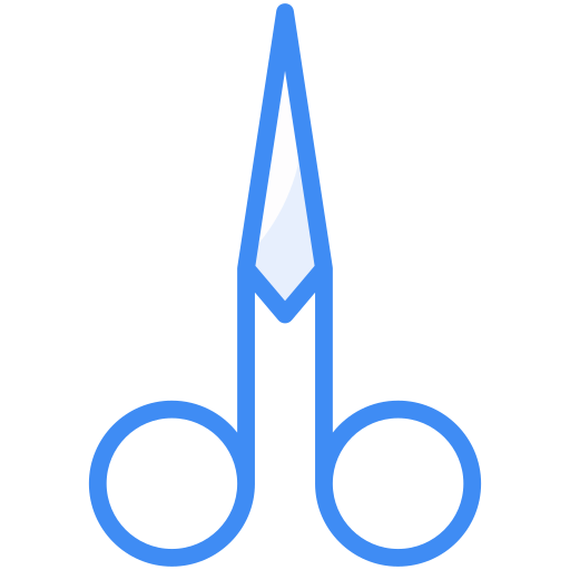 Nail scissors Generic Blue icon