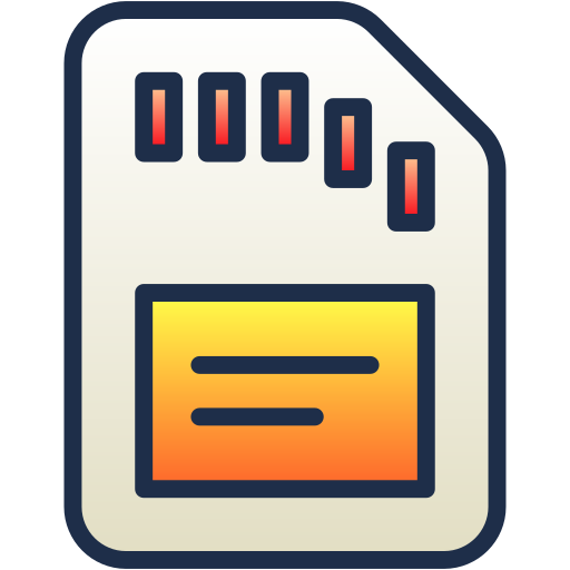 Memory card Generic Lineal Color Gradient icon