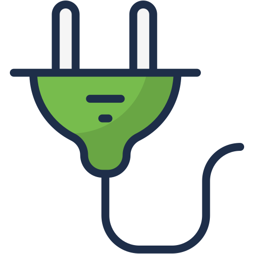 Electric plug Generic Outline Color icon