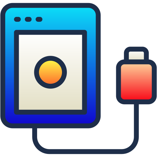 外付けハードドライブ Generic Lineal Color Gradient icon