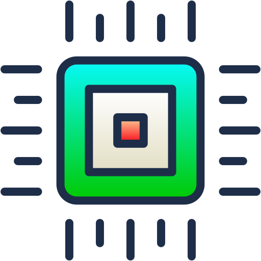 Chip Generic Lineal Color Gradient icon