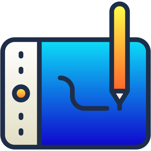 grafiktablet Generic Lineal Color Gradient icon