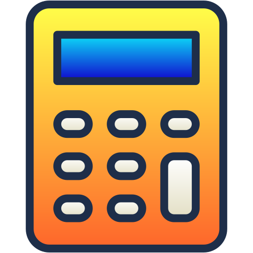 Calculator Generic Lineal Color Gradient icon
