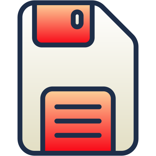 Floppy disk Generic Lineal Color Gradient icon
