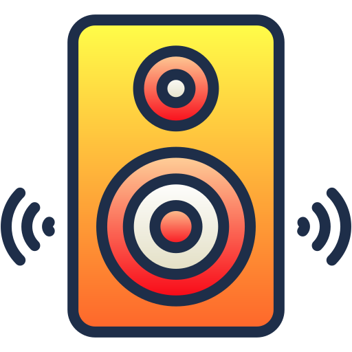 głośnik Generic Lineal Color Gradient ikona