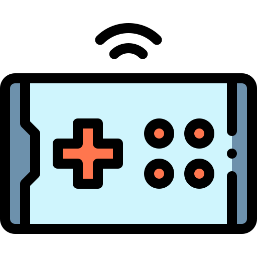 Игровая консоль Detailed Rounded Lineal color иконка