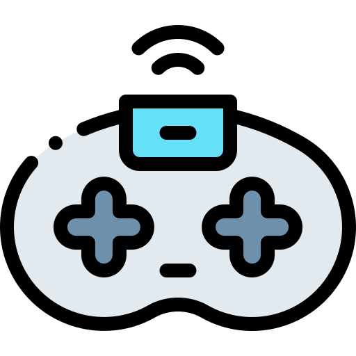 Игровой контроллер Detailed Rounded Lineal color иконка