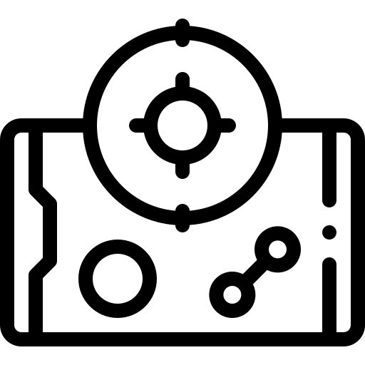 cibler Detailed Rounded Lineal Icône