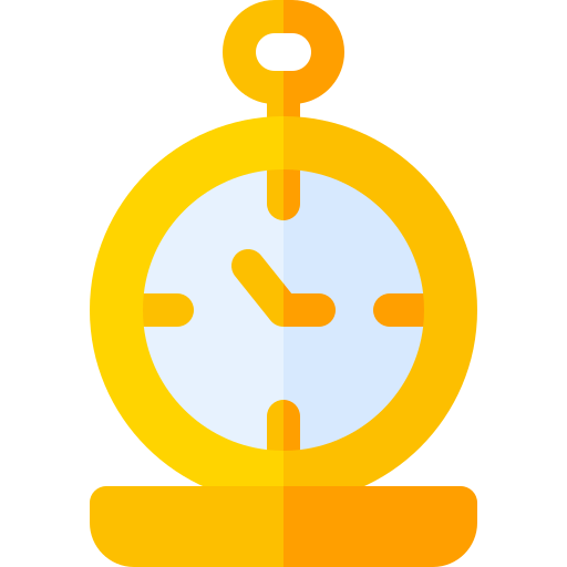 reloj de bolsillo Basic Rounded Flat icono