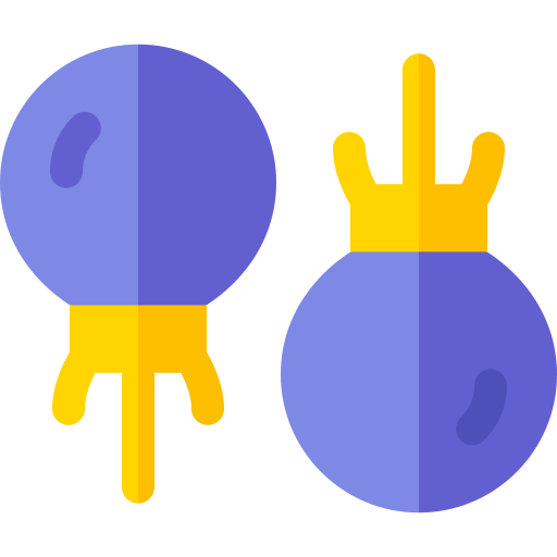pendientes Basic Rounded Flat icono